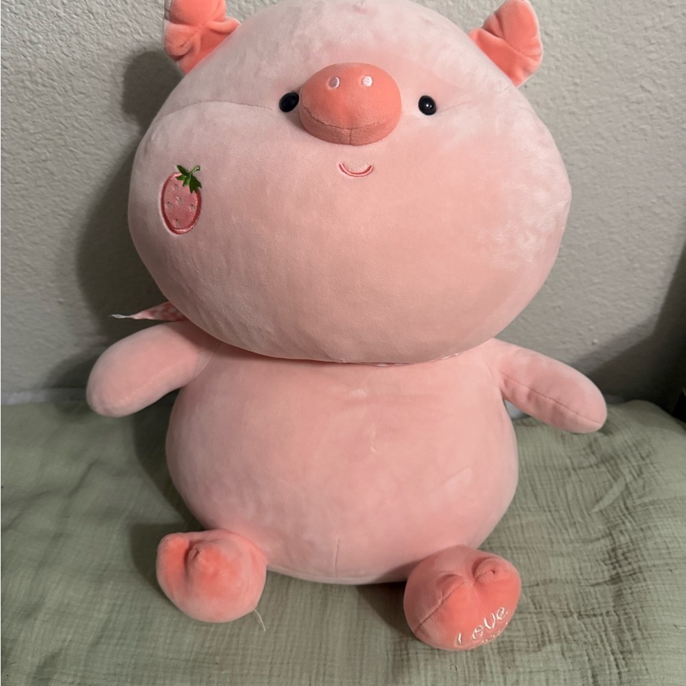 Adorable Pink Stuffed Pig Toy